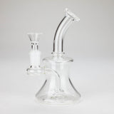 6″ Clear Glass Bong with water diffuser [DCK-017] Glass Bong Canadian Distributor