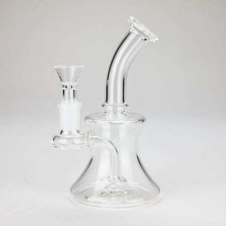 6″ Clear Glass Bong with water diffuser [DCK-017] Glass Bong Canadian Distributor