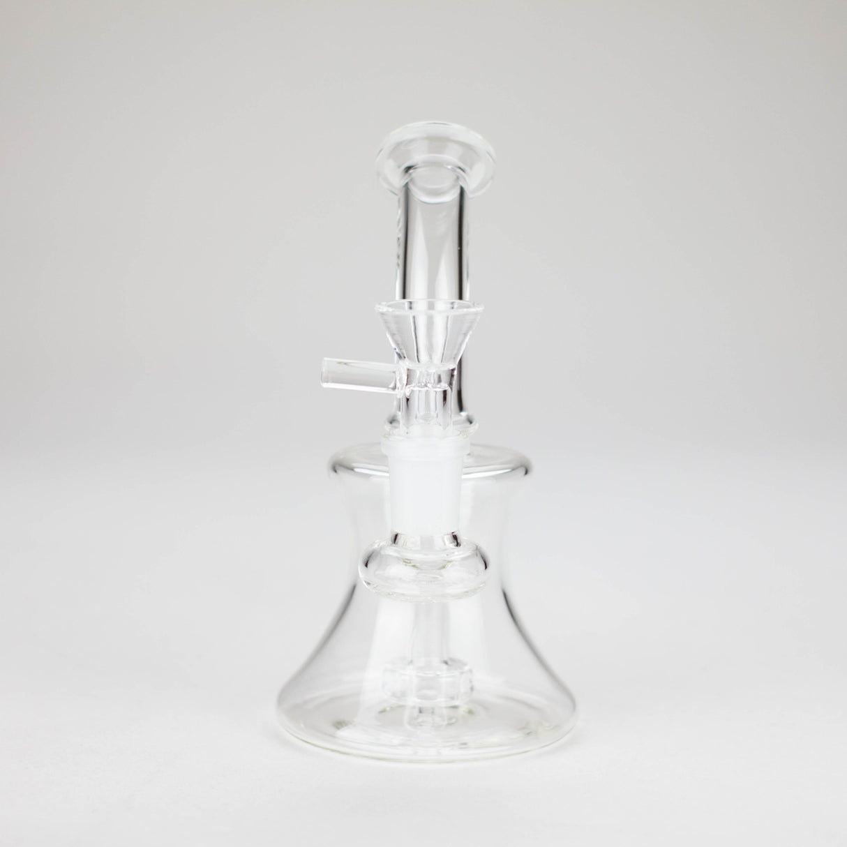 6″ Clear Glass Bong with water diffuser [DCK-017] Glass Bong Canadian Distributor