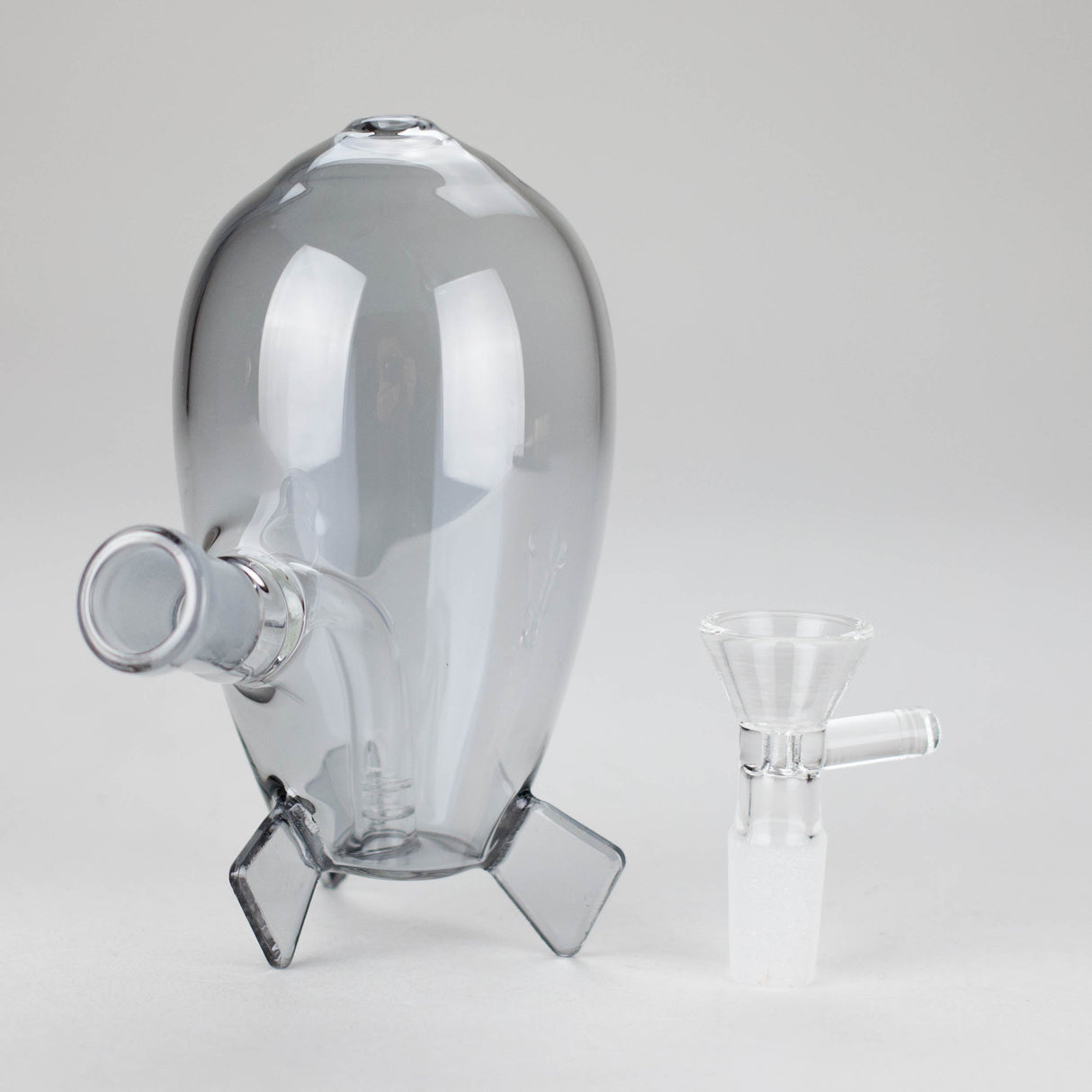 4″ Grey Rocket Glass Bong [XD022] Glass Bong Canadian Distributor