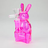 6″ Pink Bunny Soft Glass Bong [HL011] Glass Bong Canadian Distributor
