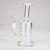 7″ Clear Glass Bong with water diffuser [C1041] Glass Bong Canadian Distributor