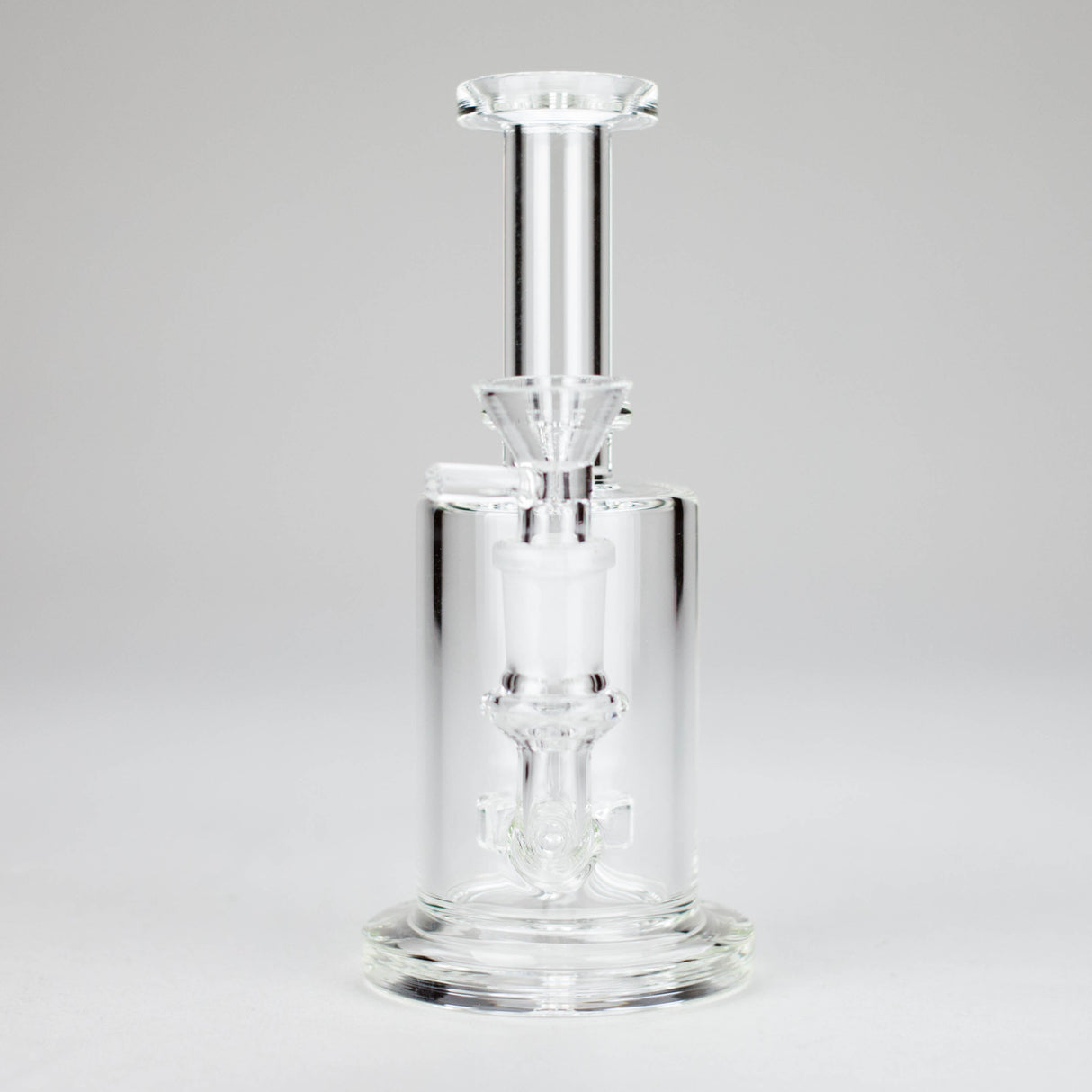 7″ Clear Glass Bong with water diffuser [C1041] Glass Bong Canadian Distributor