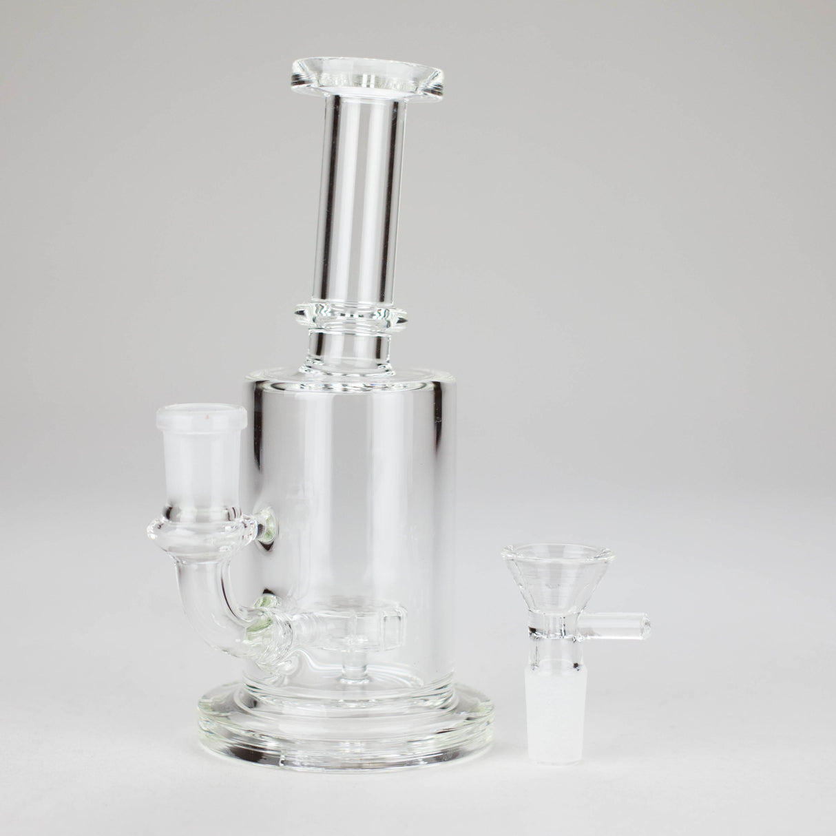 7″ Clear Glass Bong with water diffuser [C1041] Glass Bong Canadian Distributor