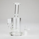 7″ Clear Glass Bong with water diffuser [C1041] Glass Bong Canadian Distributor