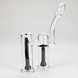 6″ Clyde Bubbler – Dual Chamber Glass Bong [DCK-018] Glass Bong Canadian Distributor