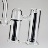 6″ Clyde Bubbler – Dual Chamber Glass Bong [DCK-018] Glass Bong Canadian Distributor