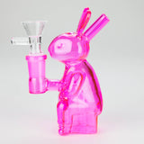 6″ Pink Bunny Soft Glass Bong [HL011] Glass Bong Canadian Distributor