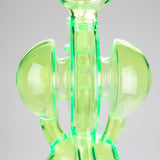 11″ Slim Green Recycler Glass Bong [C8033] Glass Bong Canadian Distributor