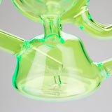 11″ Slim Green Recycler Glass Bong [C8033] Glass Bong Canadian Distributor