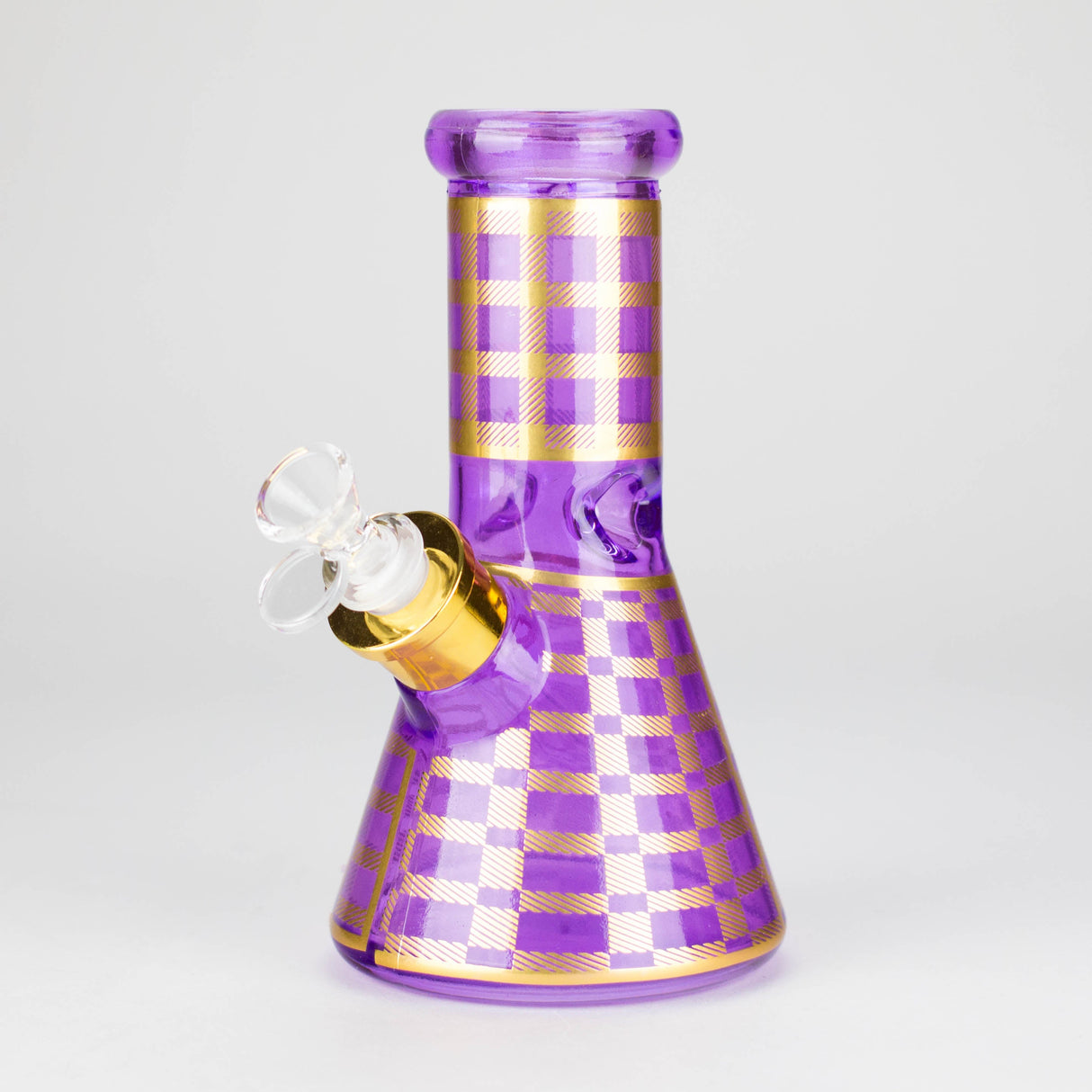 8" Soft glass beaker water bong [M08402] Glass Bong Canadian Distributor Purple
