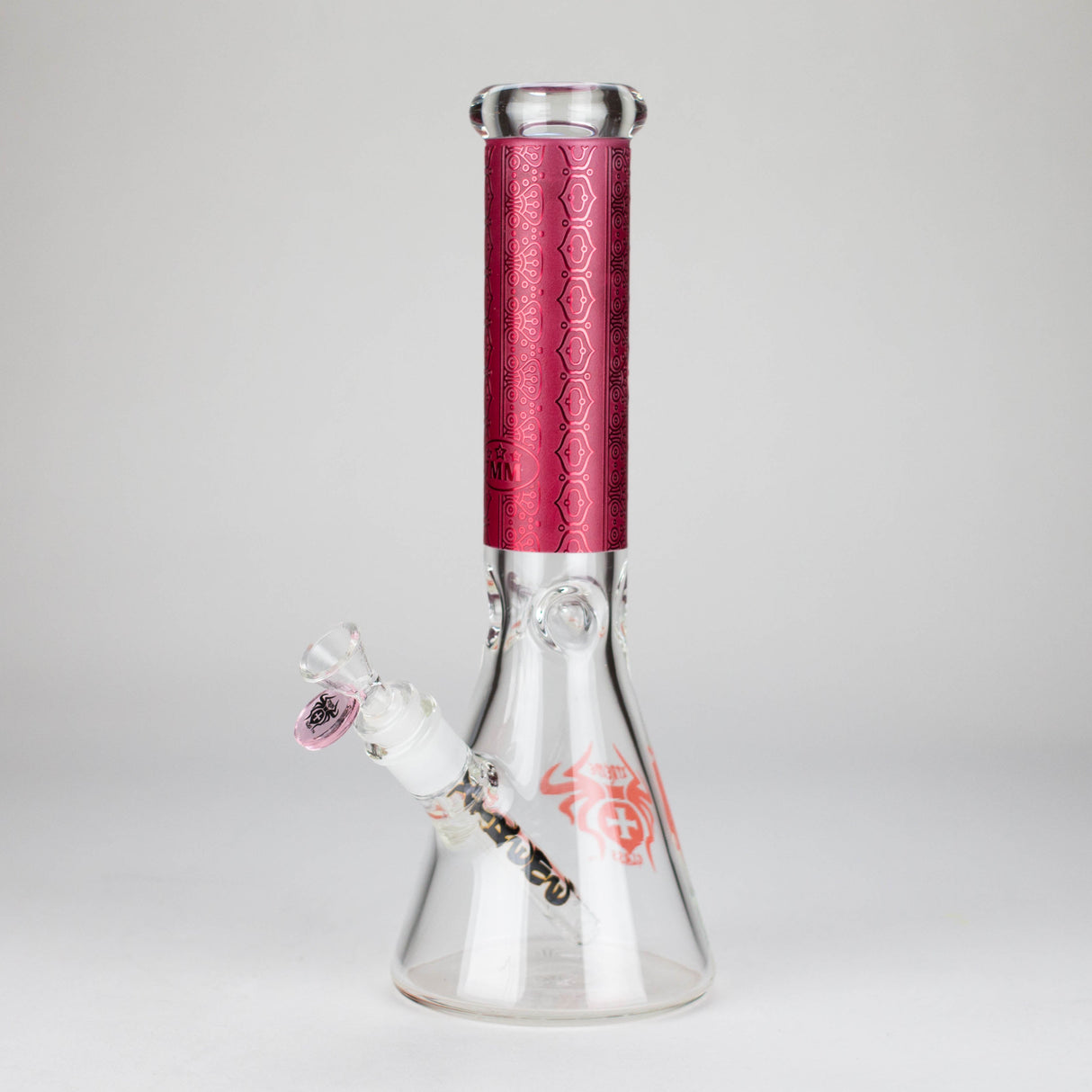 Xtreme | 13″ 7mm Glass Water Bong [XTR-M207] Glass Bong Canadian Distributor Pink