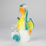 8" Folky Bird Design Ceramic Bong – Artistic Handcrafted Style [ES088WP] Ceramic Bong Canadian Distributor