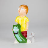 7.75″ Vintage Hippie Boy Ceramic Bong – Cartoon-Inspired Fun Design [ES085WP] Ceramic Bong Canadian Distributor