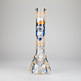 13″ 7mm Glass Beaker Bong [DCK-019] Glass Bong Canadian Distributor Orange