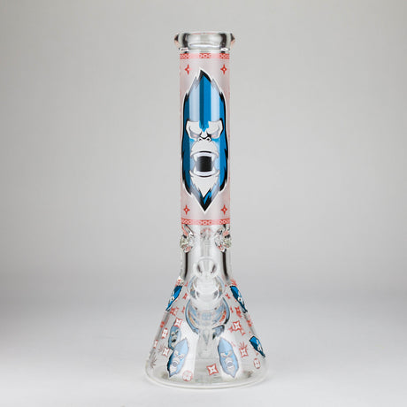 13″ 7mm Glass Beaker Bong [DCK-019] Glass Bong Canadian Distributor Red