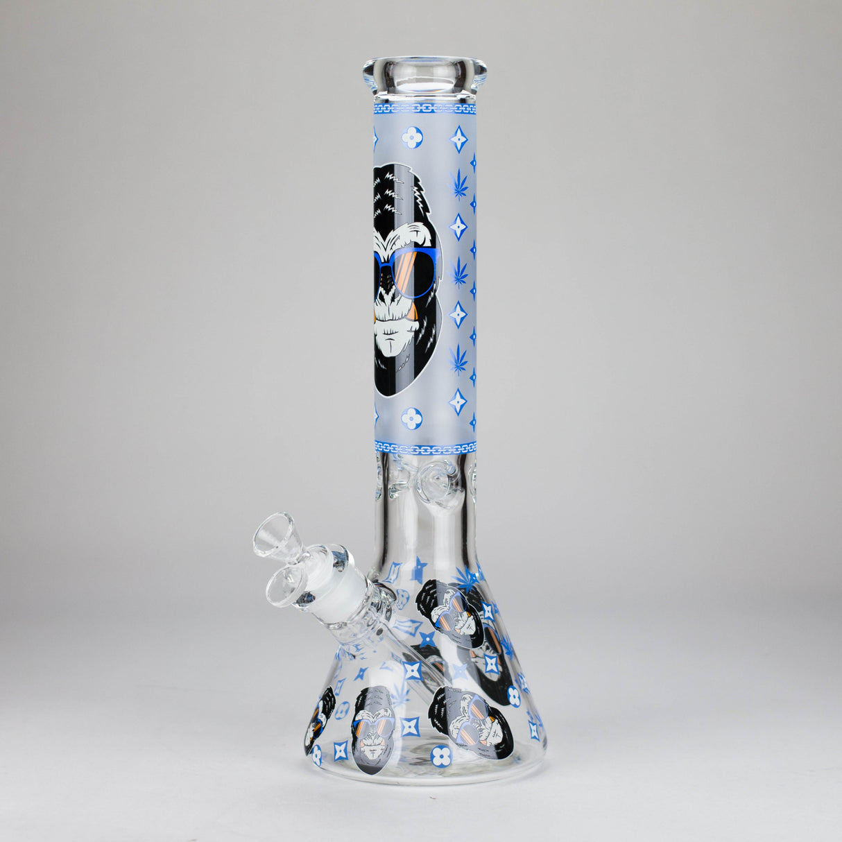 13″ 7mm Glass Beaker Bong [DCK-019] Glass Bong Canadian Distributor