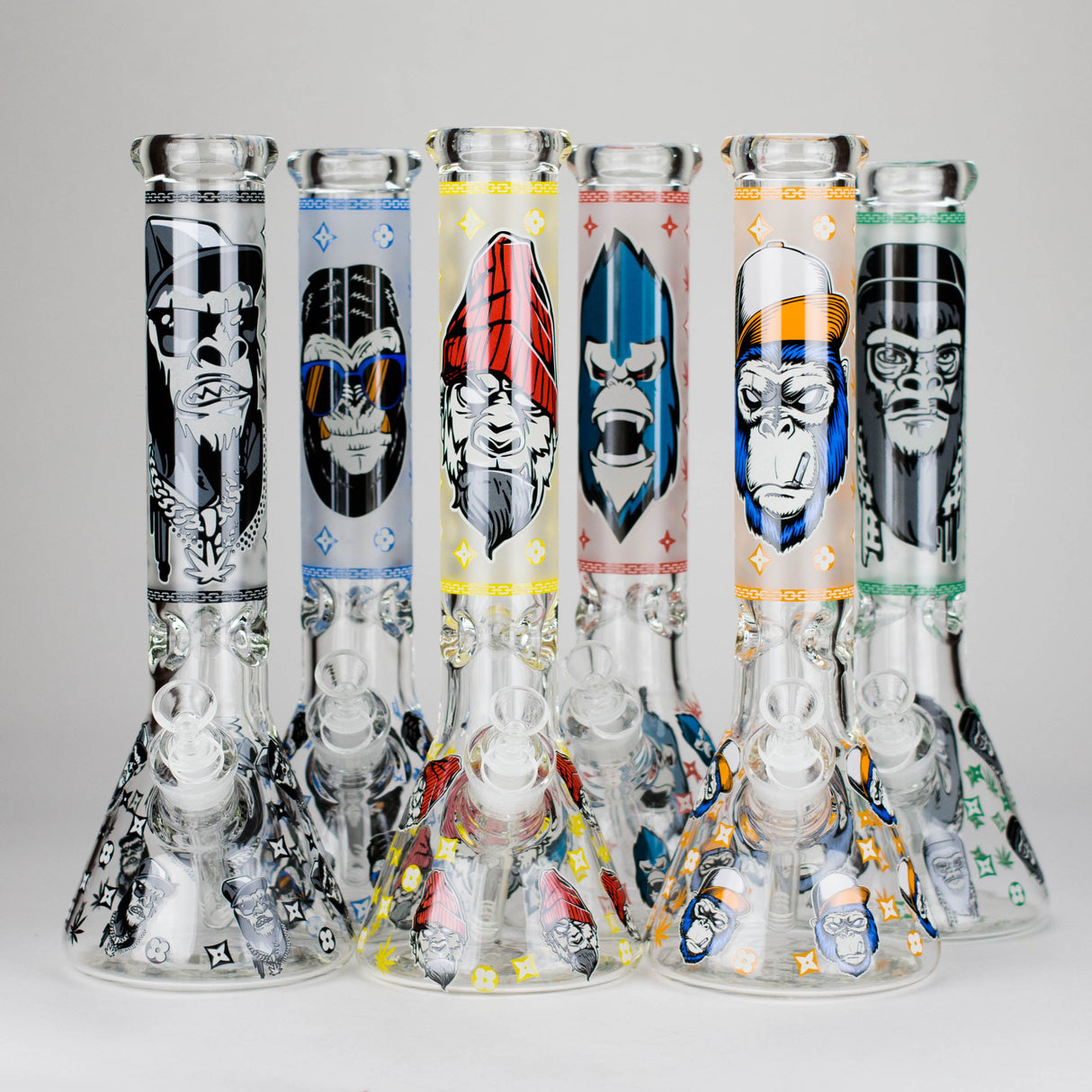 13″ 7mm Glass Beaker Bong [DCK-019] Glass Bong Canadian Distributor