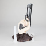 8″ Gun Shape Vinyl Bong – Black [SMKZ132]