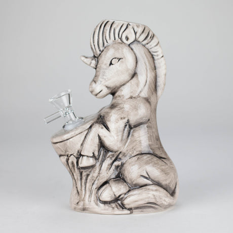 7" Sea Horse Design Ceramic Bong – Mythical Ocean-Inspired Collectible [ES089WP]