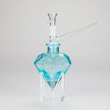 7″ Diamond Soft Glass Bong [DWP50] Glass Bong Canadian Distributor Tiffany Blue