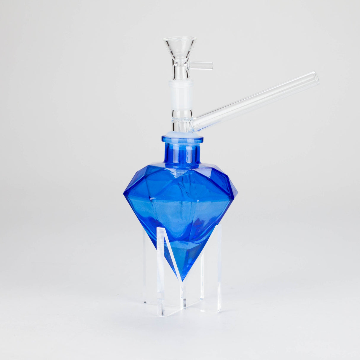 7″ Diamond Soft Glass Bong [DWP50] Glass Bong Canadian Distributor Blue