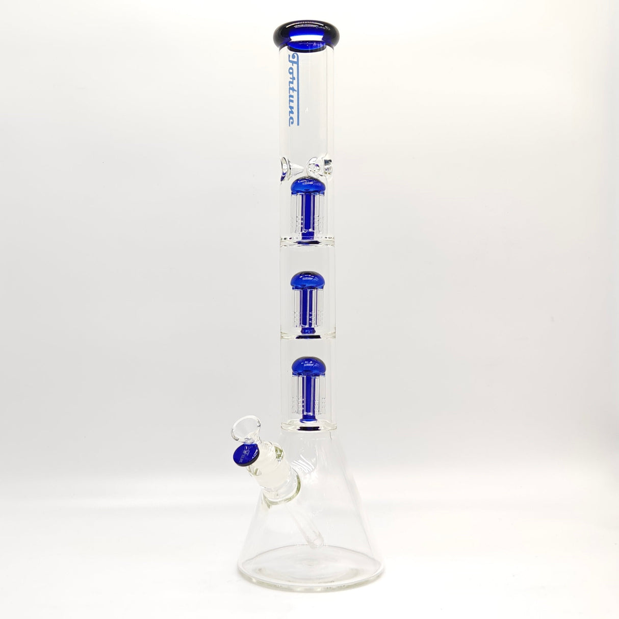 Fortune | 20" 7mm Tree Percolator Beaker [205007PC-BL] Glass Bong Fortune Blue