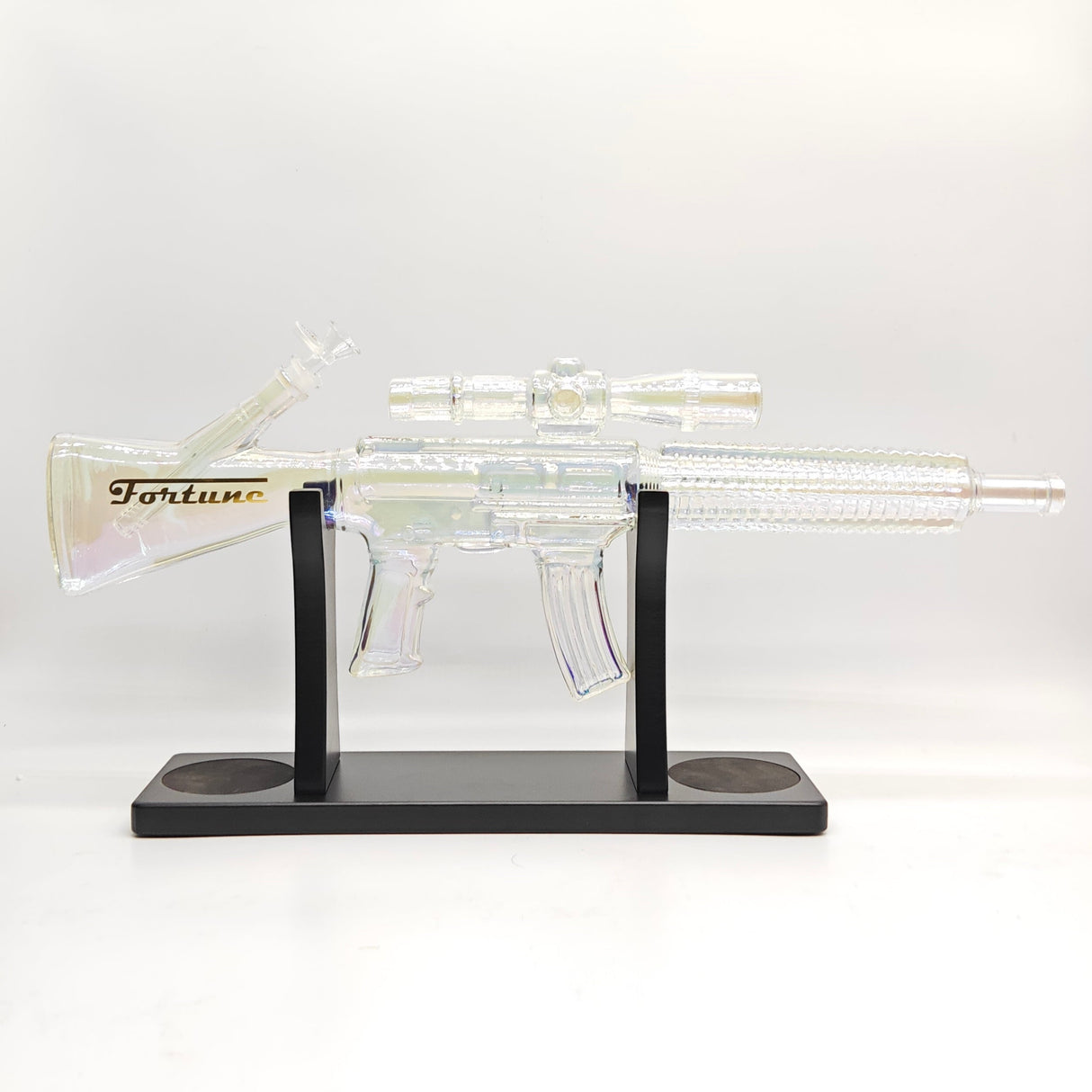 Fortune | 24" Carbine Rifle Bong With Hard Wood Stand [Gun-C] Glass Bong Fortune E