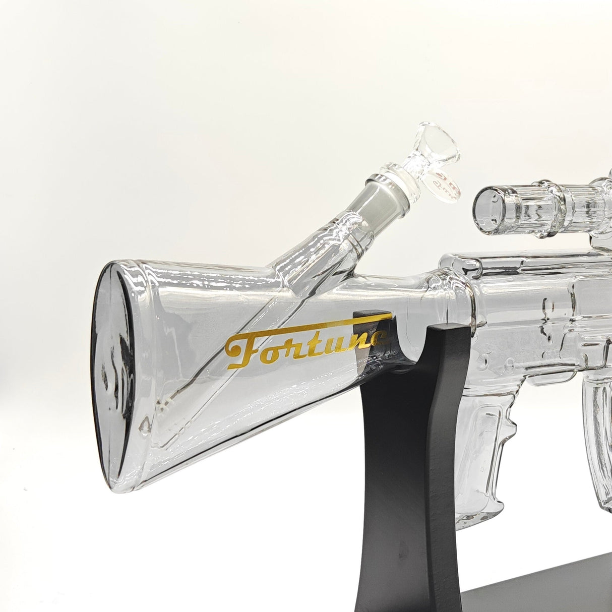 Fortune | 24" Carbine Rifle Bong With Hard Wood Stand [Gun-C] Glass Bong Fortune