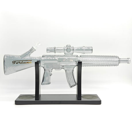Fortune | 24" Carbine Rifle Bong With Hard Wood Stand [Gun-C] Glass Bong Fortune C