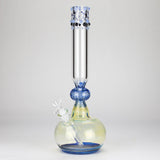 16″ Inside Out Jade Blue Color Tube Glass Bong [C2698]