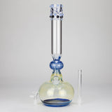 16″ Inside Out Jade Blue Color Tube Glass Bong [C2698]