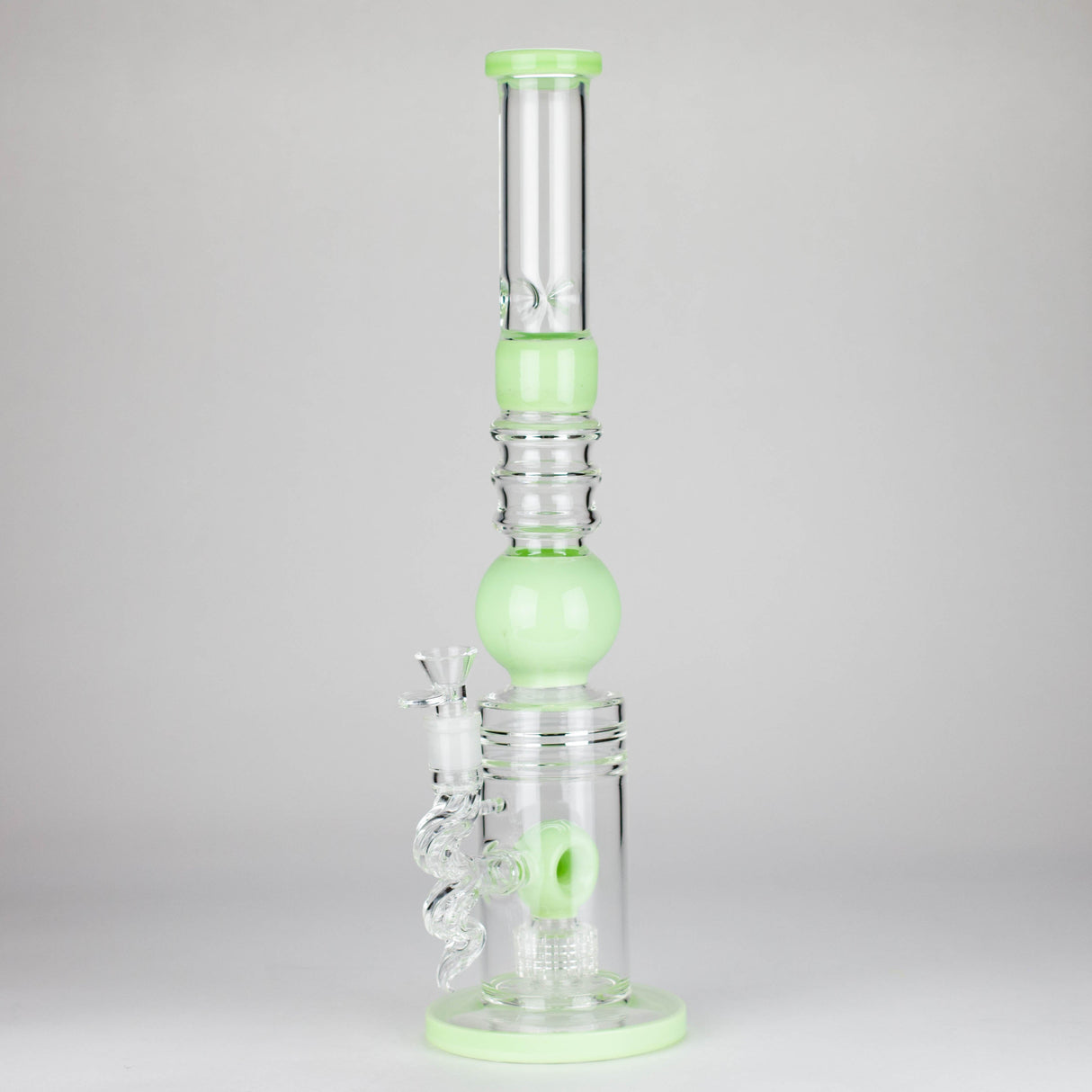 18.5″ Shower Head Perc Glass Water Bong [C2699]