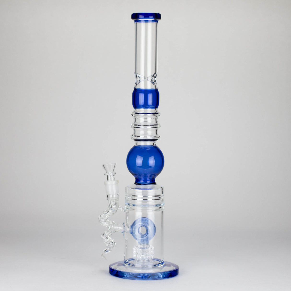 18.5″ Shower Head Perc Glass Water Bong [C2699]