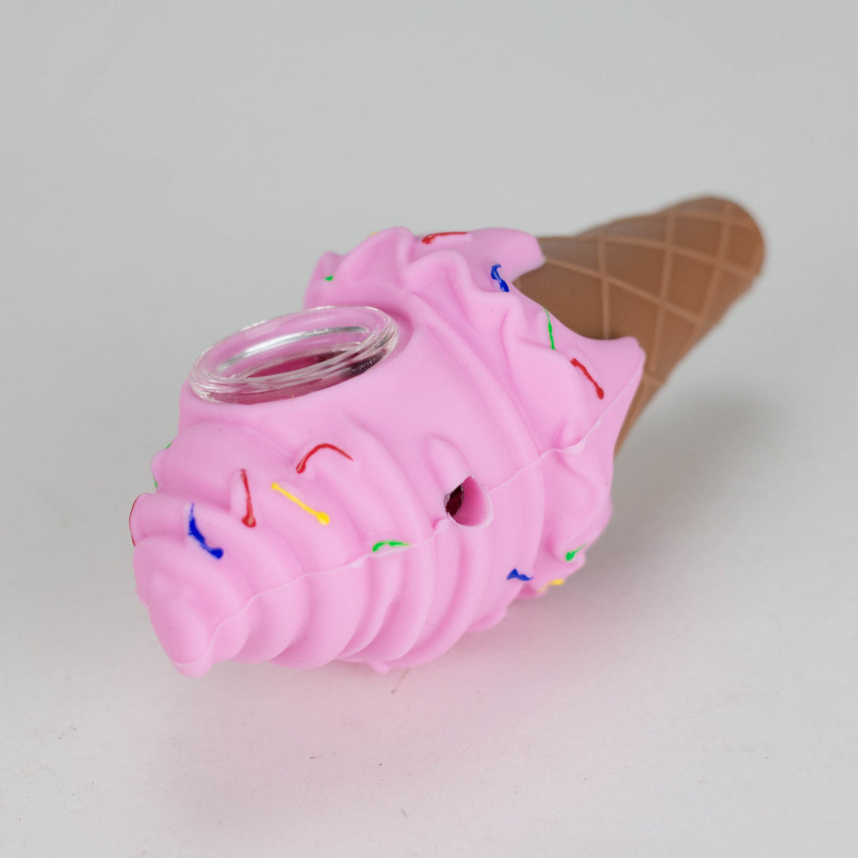 4″ Mini Silicone Ice Cream Cone Pipes – 20 Assorted Colors in Jar [ES111HP] Silicone Pipe Canadian Distributor