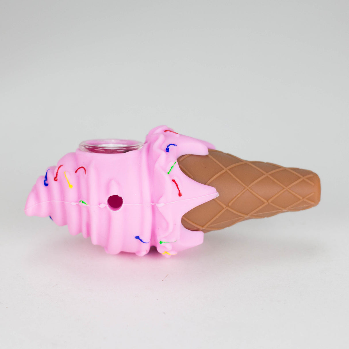 4″ Mini Silicone Ice Cream Cone Pipes – 20 Assorted Colors in Jar [ES111HP] Silicone Pipe Canadian Distributor