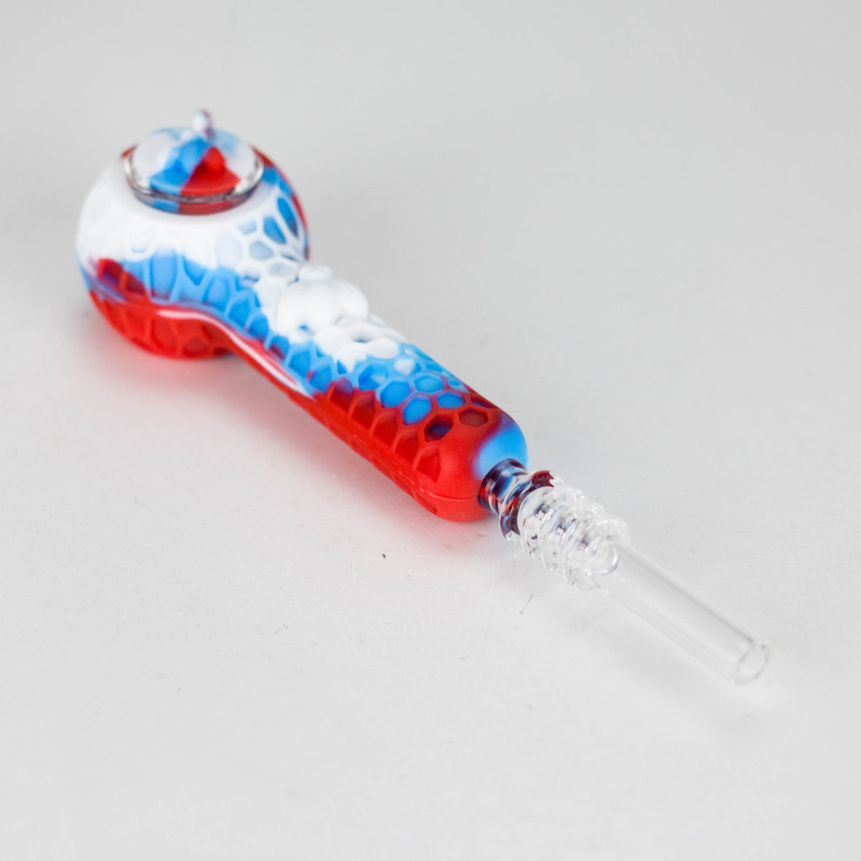 6″ Silicone Handpipe Jar – 20 Assorted Pieces with Glass Bowls & Straw [ES108HP]