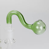 3.5″ U-Type Oil Burner Pipe – 14mm Glass Bubble Attachment [221021-2] Bowl · Banger · Oil Burner Canadian Distributor Green