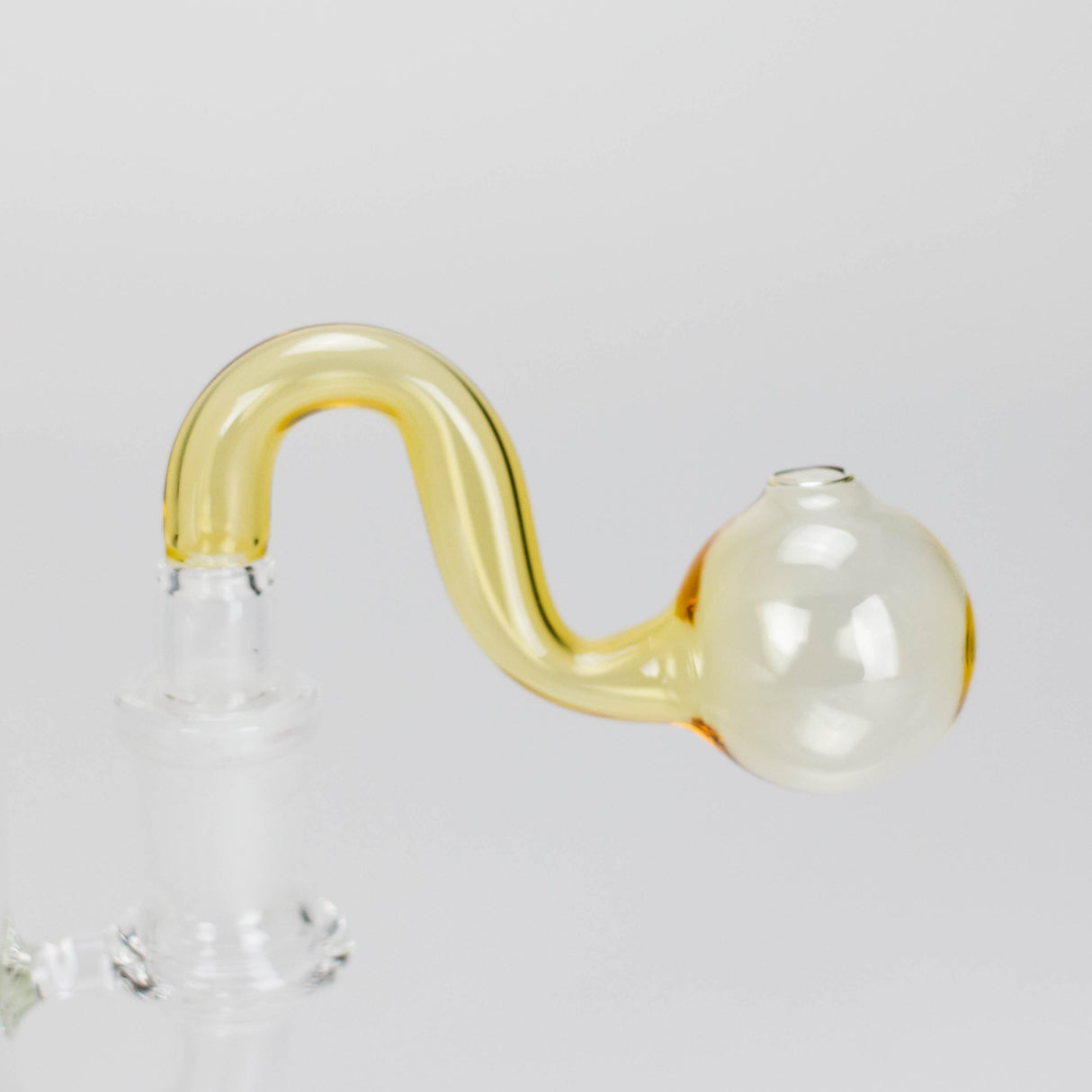 3.5″ U-Type Oil Burner Pipe – 14mm Glass Bubble Attachment [221021-2] Bowl · Banger · Oil Burner Canadian Distributor Yellow