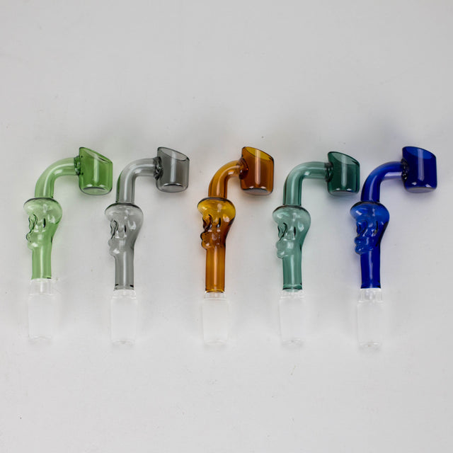 4" Unique Skull Design, 90-Degree Glass Banger [BN-600] Bowl · Banger · Oil Burner Canadian Distributor