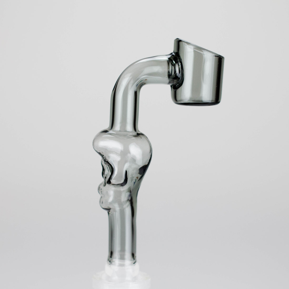 4" Unique Skull Design, 90-Degree Glass Banger [BN-600] Bowl · Banger · Oil Burner Canadian Distributor Grey