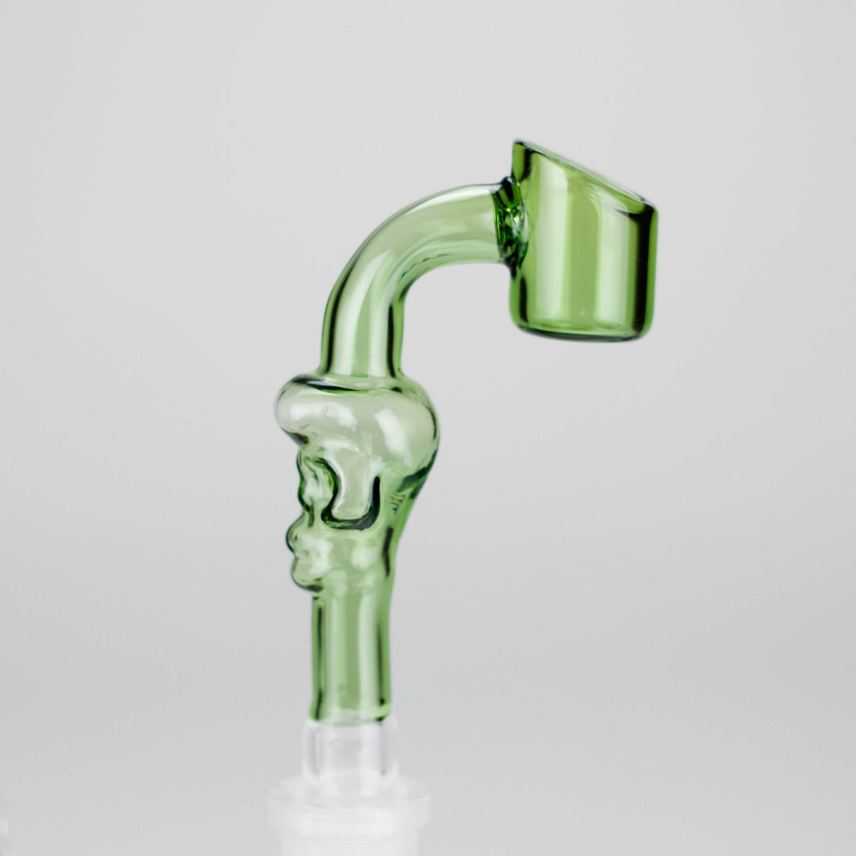 4" Unique Skull Design, 90-Degree Glass Banger [BN-600] Bowl · Banger · Oil Burner Canadian Distributor Green