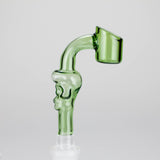 4" Unique Skull Design, 90-Degree Glass Banger [BN-600] Bowl · Banger · Oil Burner Canadian Distributor Green