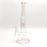 Fortune | 14" Double Inline Stemless to Grid Percolator Bong [1450PC-PK]_4