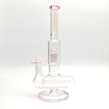 Fortune | 14" Double Inline Stemless to Grid Percolator Bong [1450PC-PK]_4