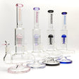 Fortune | 14" Double Inline Stemless to Grid Percolator Bong [1450PC-PK]_0