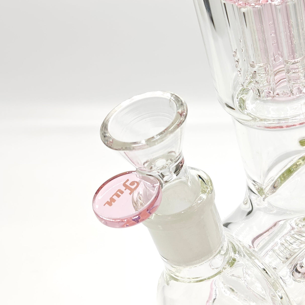 Fortune | 14" Double Inline Stemless to Grid Percolator Bong [1450PC-PK]_11