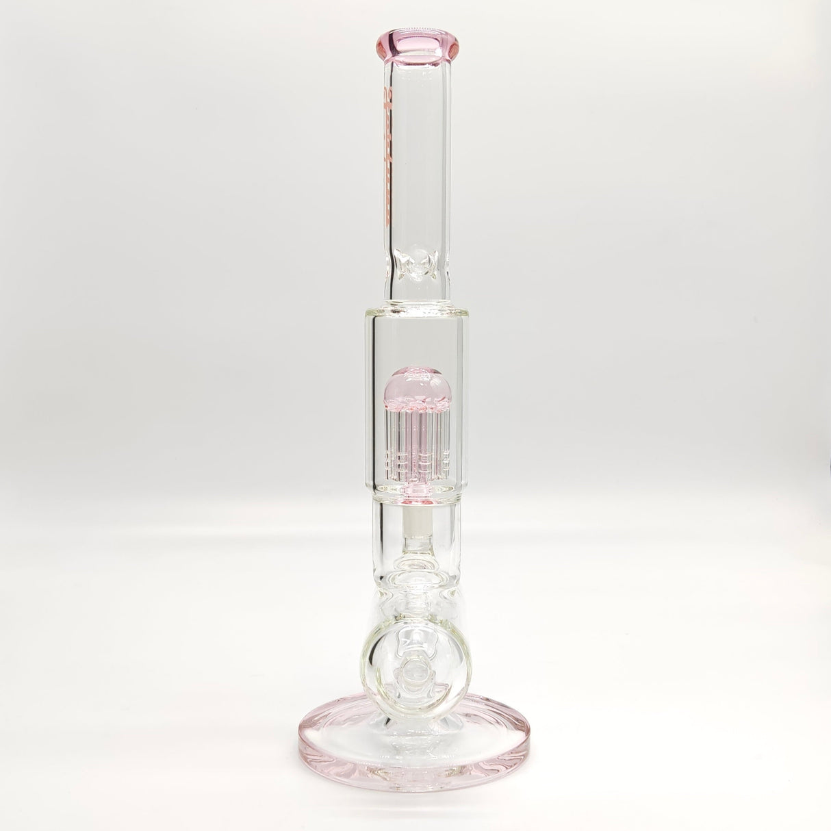 Fortune | 14" Double Inline Stemless to Grid Percolator Bong [1450PC-PK]_6