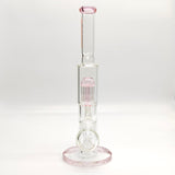 Fortune | 14" Double Inline Stemless to Grid Percolator Bong [1450PC-PK]_6