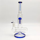 Fortune | 14" Double Inline Stemless to Grid Percolator Bong [1450PC-PK]_3